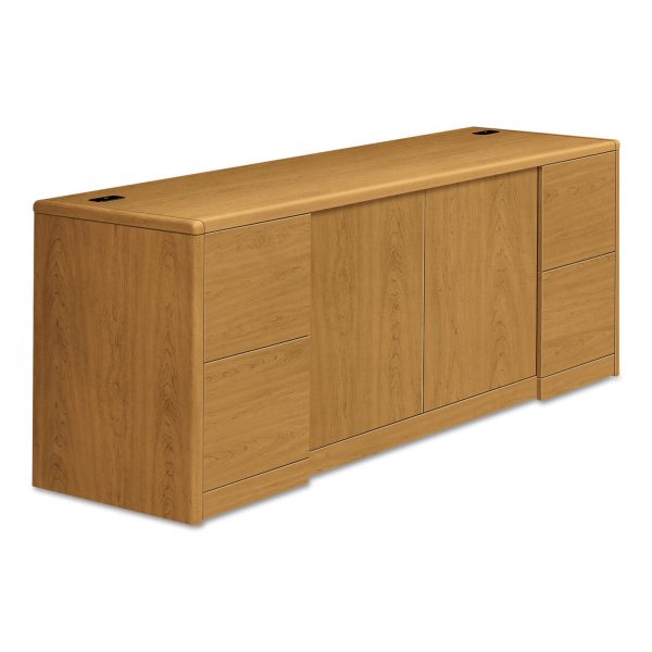 10700 Series Credenza w Doors, 72w x 24d x 29.5h, Harvest For Sale