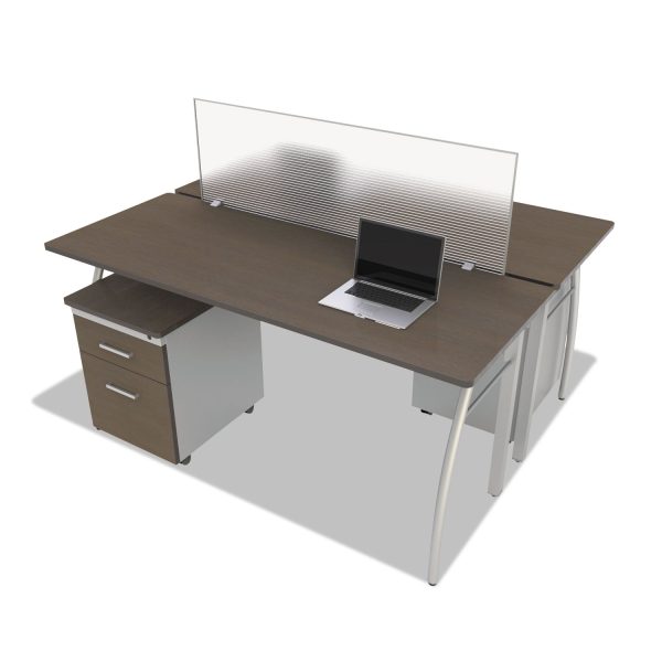 Trento Line Dividing Panel, Polycarbonate, 47.13w x 1.75d x 15.5h, Translucent Sale - Image 2