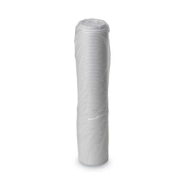 Dome Drink-Thru Lids, Fits 10 oz to 20 oz Dixie Paper Hot Cups, White, 100 Pack Hot on Sale - Image 3
