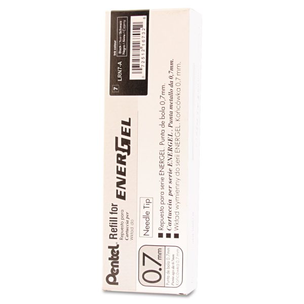 Refill for Pentel EnerGel Retractable Liquid Gel Pens, Medium Needle Tip, Black Ink Online Sale - Image 2