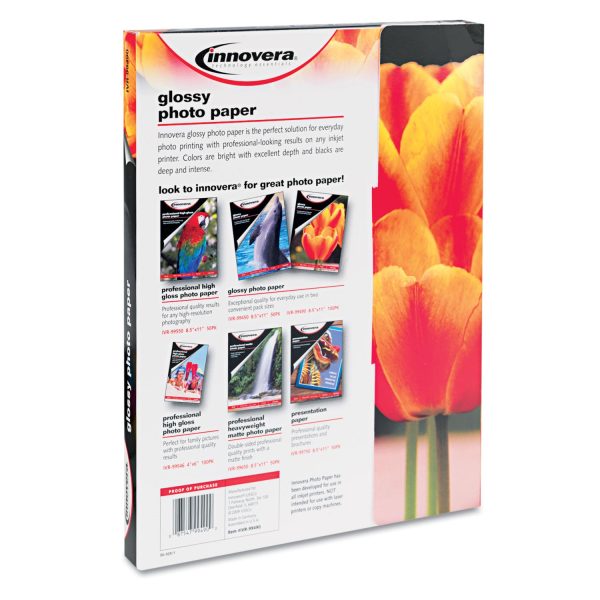 Glossy Photo Paper, 7 mil, 8.5 x 11, Glossy White, 100 Pack Fashion - Image 3