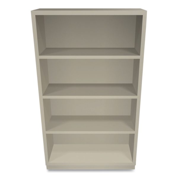 Metal Bookcase, Four-Shelf, 34.5w x 12.63d x 59h, Putty Cheap - Image 2