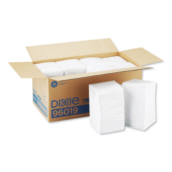 Beverage Napkins, Single-Ply, 9 1 2 x 9 1 2, White, 4000 Carton For Sale