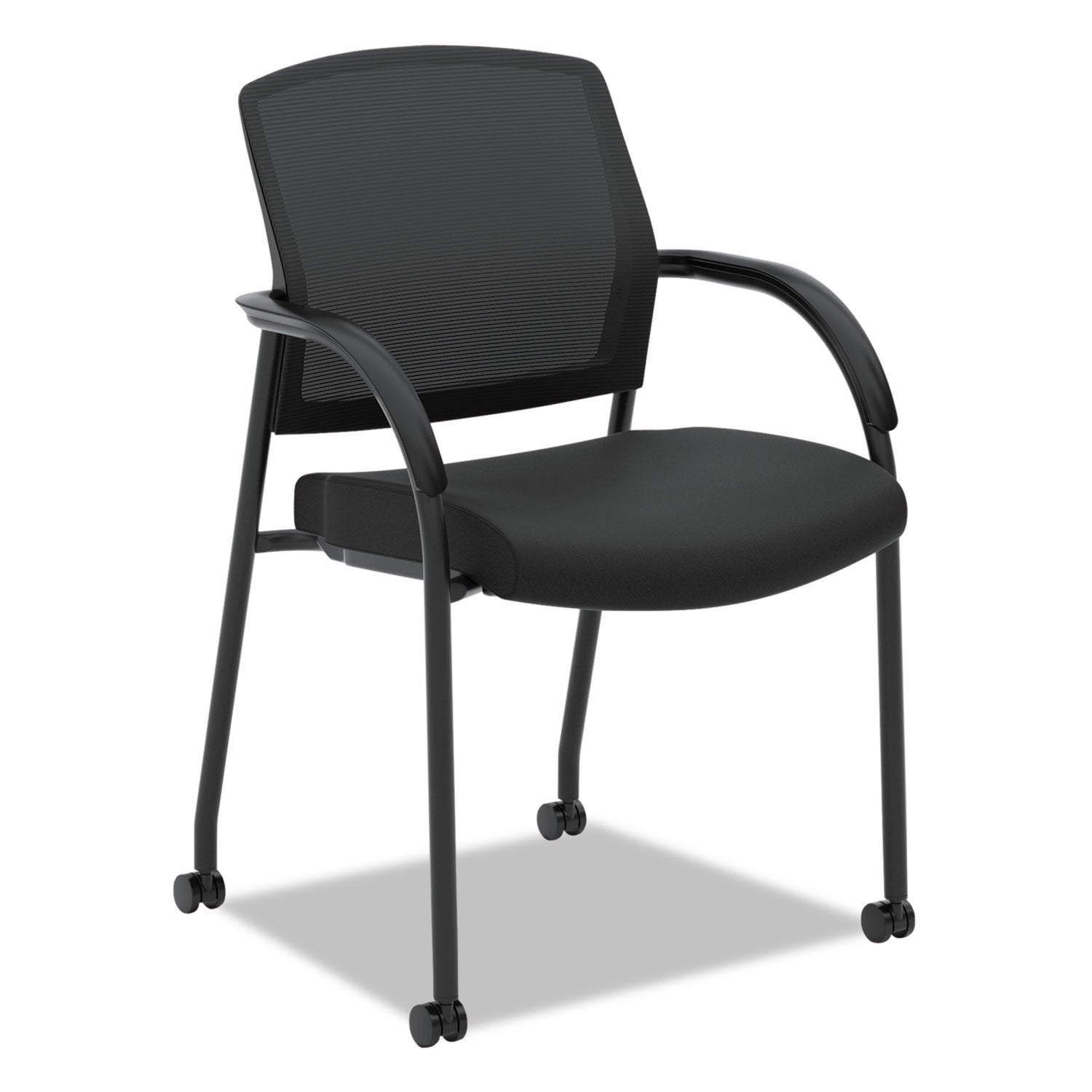 Lota Series Guest Side Chair, 23  x 24.75  x 34.5 , Black Seat, Black Back, Black Base For Discount