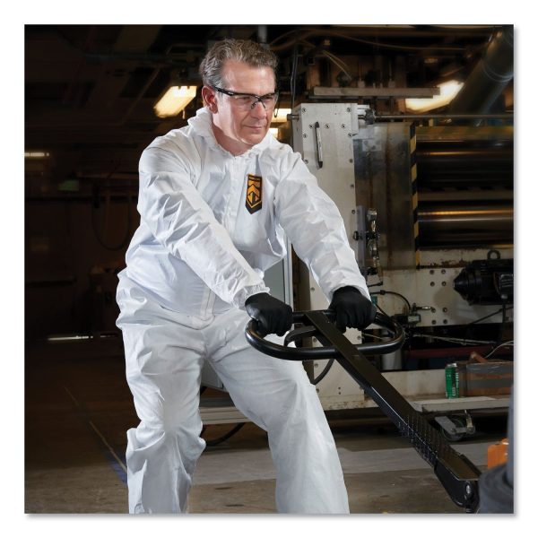 A40 Elastic-Cuff, Ankle, Hood and Boot Coveralls, 2X-Large, White, 25 Carton Online Hot Sale - Image 4