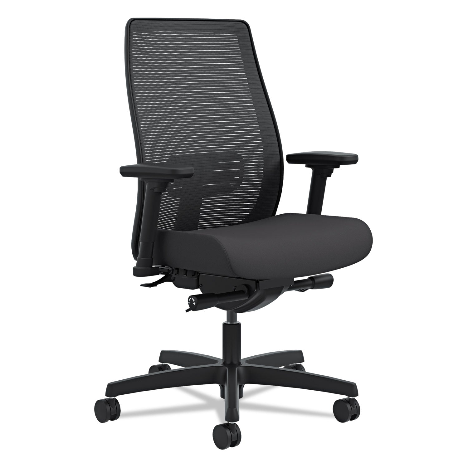 Endorse Mesh Mid-Back Work Chair, Supports Up to 300 lb, 17.5  to 21.75  Seat Height, Black Online Sale