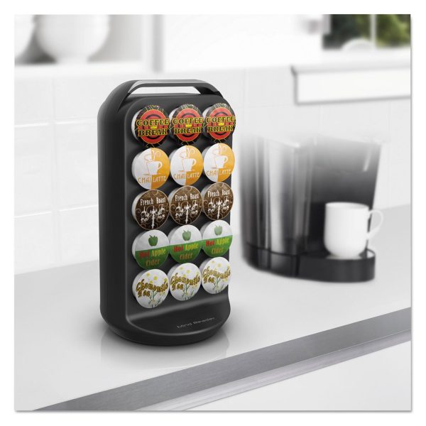 Coffee Pod Carousel, Fits 30 Pods, 6.8 x 6.8 x 12.63, Black Online - Image 4