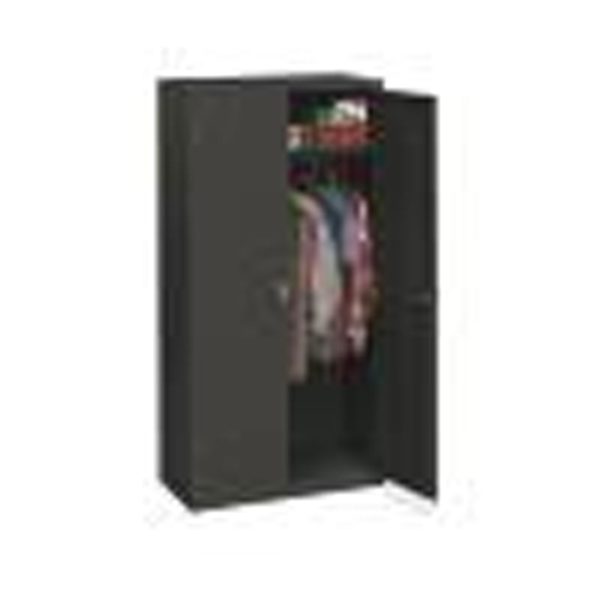 Assembled Storage Cabinet, 36w x 18.13d x 71.75h, Charcoal Sale - Image 2