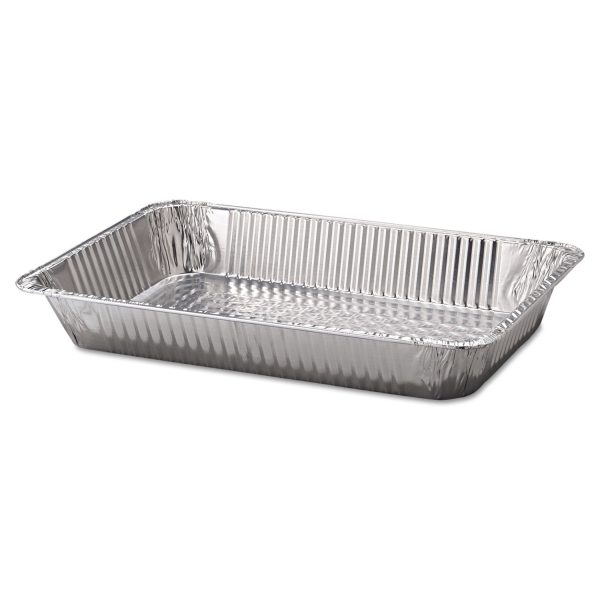 Aluminum Steam Table Pans, Full-Size Deep, 3.19  Deep, 12.19 x 20.75, 50 Carton Sale