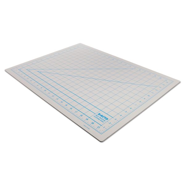Self-Healing Cutting Mat, Nonslip Bottom, 1  Grid, 18 x 24, Gray For Discount