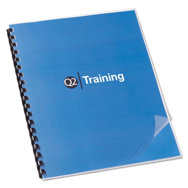 Clear View Presentation Covers for Binding Systems, Clear, 11 x 8.5, Punched, 100 Box For Cheap - Image 2
