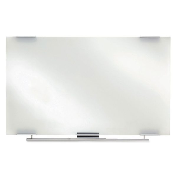 Clarity Glass Dry Erase Board with Aluminum Trim, 48 x 36, White Surface For Discount - Image 2