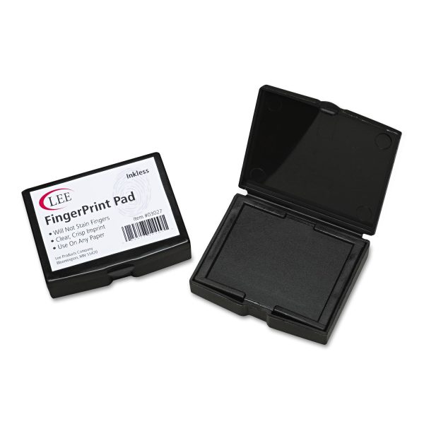 Inkless Fingerprint Pad, 2.25  x 1.75 , Black Sale