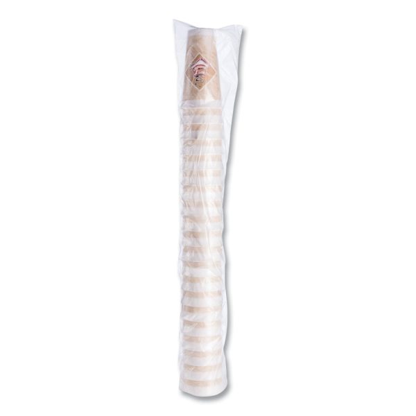 Cafe G Foam Hot Cold Cups, 20 oz, Brown Red White, 20 Pack For Discount - Image 3