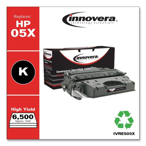 Remanufactured Black High-Yield Toner, Replacement for 05X (CE505X), 6,500 Page-Yield Online now - Image 2