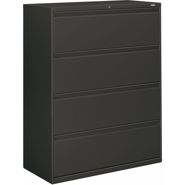 HON Brigade 800 H894 Lateral File - 42  x 18 53.3  - 4 Drawer(s) - Finish: Charcoal Cheap