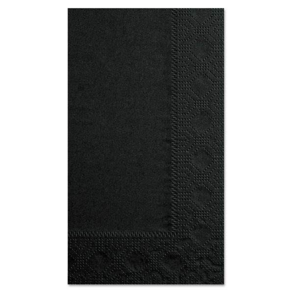 Dinner Napkins, 2-Ply, 15 x 17, Black, 1000 Carton on Sale