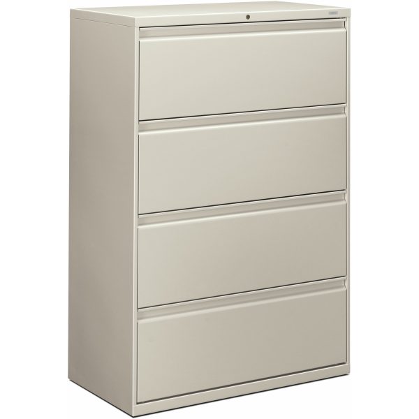 HON Brigade 800 H884 Lateral File - 36  x 18 53.3  - 4 Drawer(s) - Finish: Light Gray For Cheap