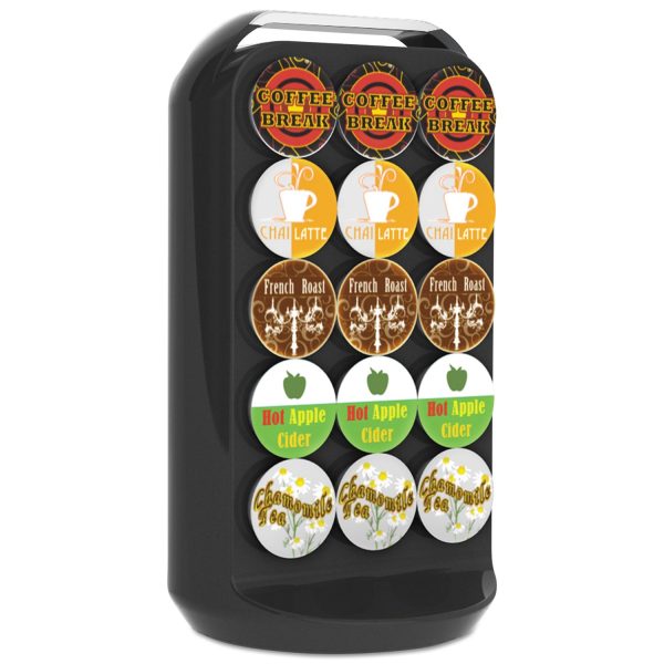 Coffee Pod Carousel, Fits 30 Pods, 6.8 x 6.8 x 12.63, Black Online