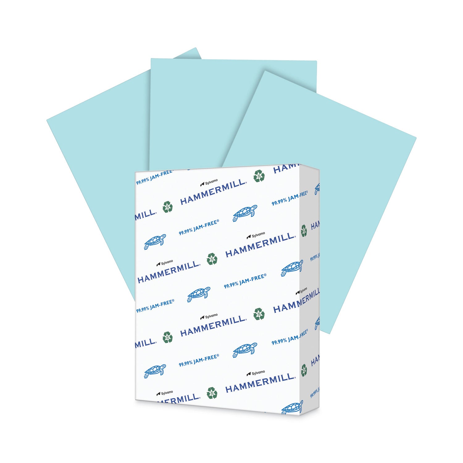 Colors Print Paper, 20 lb Bond Weight, 8.5 x 11, Blue, 500 Ream on Sale