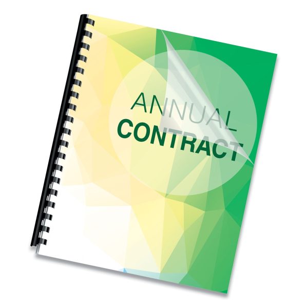 Crystals Transparent Presentation Covers for Binding Systems, Clear, with Square Corners, 11 x 8.5, Unpunched, 100 Pack Hot on Sale - Image 2