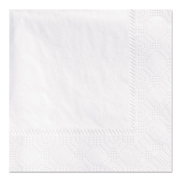 Beverage Napkins, 2-Ply 9 1 2 x 9 1 2, White, Embossed, 1000 Carton Hot on Sale