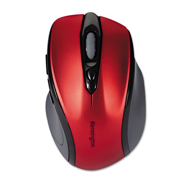 Pro Fit Mid-Size Wireless Mouse, 2.4 GHz Frequency 30 ft Wireless Range, Right Hand Use, Ruby Red on Sale - Image 2