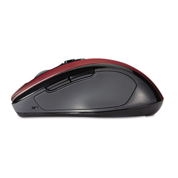 Pro Fit Mid-Size Wireless Mouse, 2.4 GHz Frequency 30 ft Wireless Range, Right Hand Use, Ruby Red on Sale - Image 3