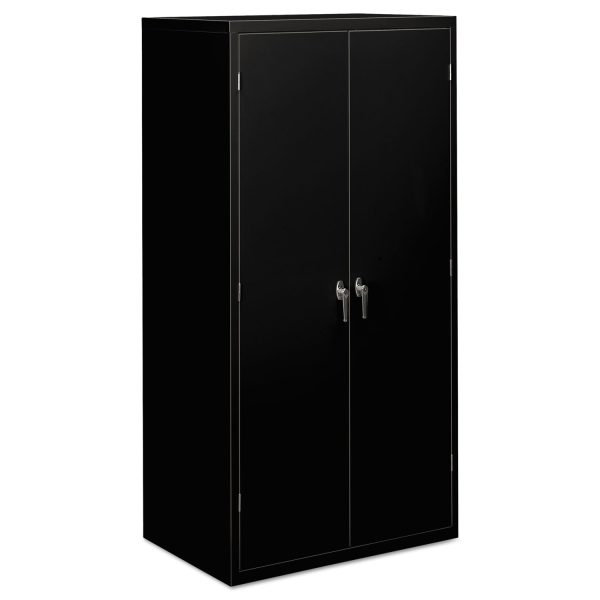 Assembled Storage Cabinet, 36w x 24.25d x 71.75h, Black Supply