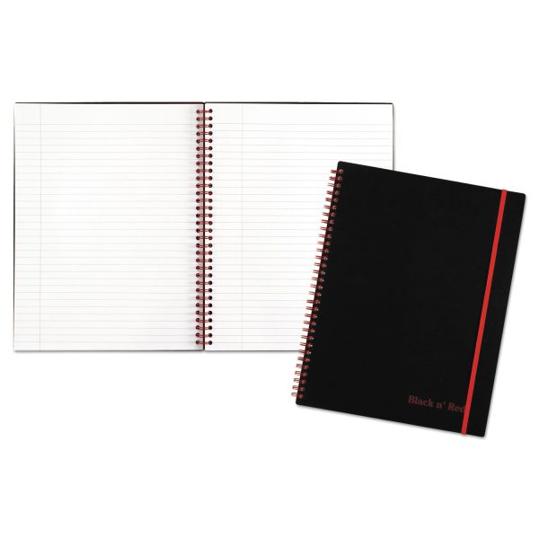 Flexible Cover Twinwire Notebooks, SCRIBZEE Compatible, 1-Subject, Wide Legal Rule, Black Cover, (70) 11 x 8.5 Sheets Fashion