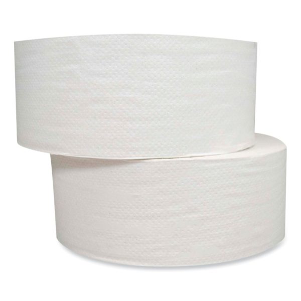 Jumbo JRT Bath Tissue, Septic Safe, 2-Ply, White, 3.25  x 720 ft, 12 Rolls Carton Online - Image 4