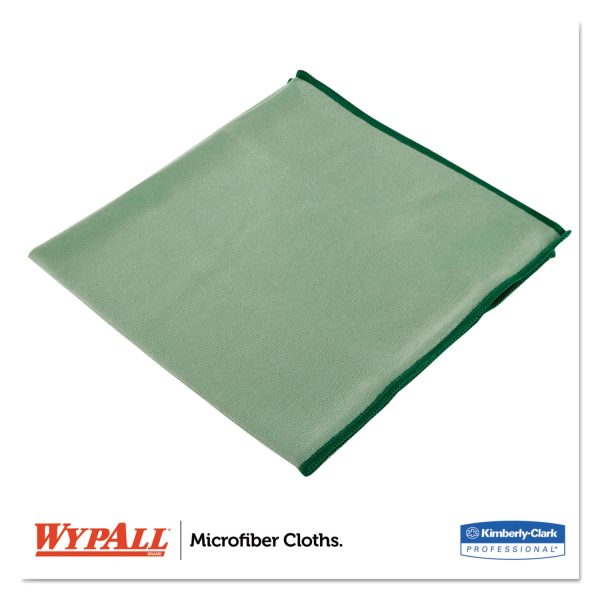 Microfiber Cloths, Reusable, 15.75 x 15.75, Green, 24 Carton For Sale - Image 2