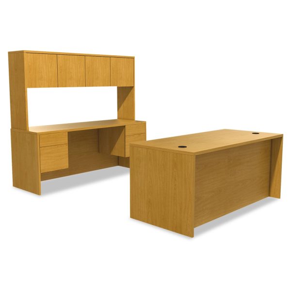 10500 Series Double 3 4-Height Pedestal Desk, Left and Right: Box File, 72  x 36  x 29.5 , Harvest Fashion - Image 3