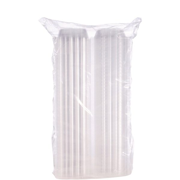 ClearSeal Hinged-Lid Plastic Containers, 5.8 x 6 x 3, Clear, Plastic, 125 Pack, 4 Packs Carton on Sale - Image 2