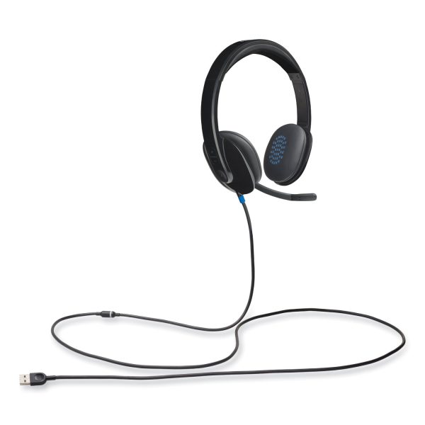 H540 Binaural Over The Head Corded Headset, Black Online Hot Sale - Image 4