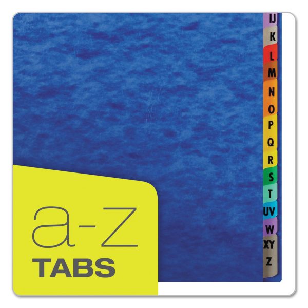Expanding Desk File, 23 Dividers, Alpha Index, Letter Size, Blue Cover Discount - Image 4