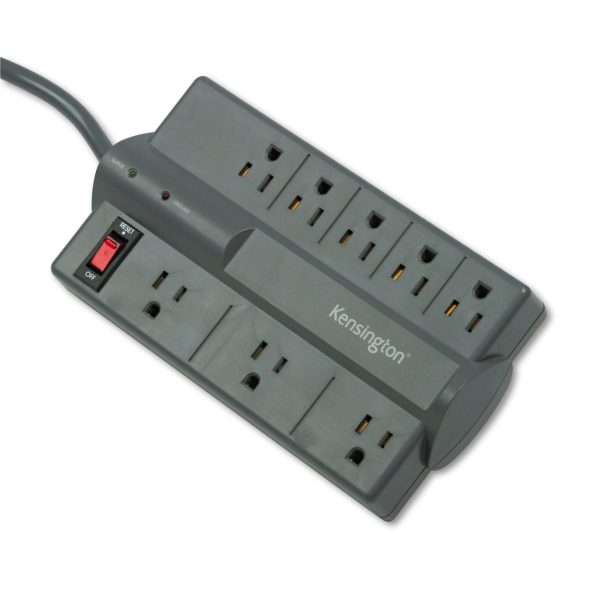 Guardian Premium Surge Protector, 8 AC Outlets, 6 ft Cord, 1,080 J, Gray Fashion