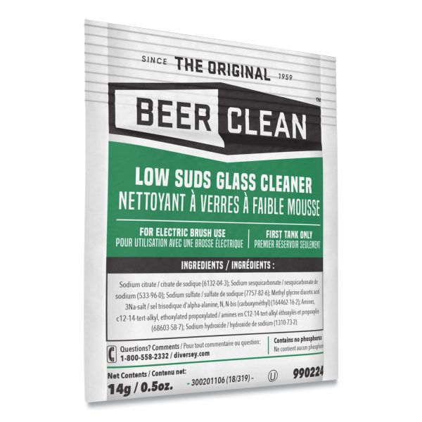 Beer Clean Glass Cleaner, Powder, 0.5 oz Packet, 100 Carton Online Hot Sale - Image 4