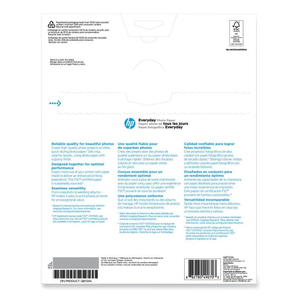 Everyday Photo Paper, 8 mil, 8.5 x 11, Glossy White, 50 Pack Discount - Image 4