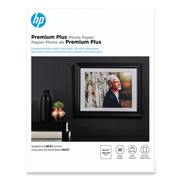 Premium Plus Photo Paper, 11.5 mil, 8.5 x 11, Soft-Gloss White, 50 Pack For Sale - Image 3