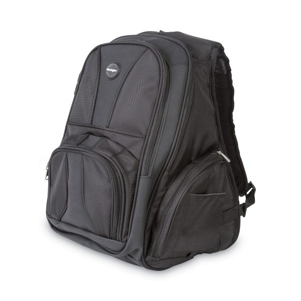 Contour Laptop Backpack, Fits Devices Up to 17 , Ballistic Nylon, 15.75 x 9 x 19.5, Black Cheap