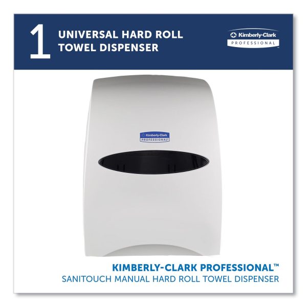 Sanitouch Hard Roll Towel Dispenser, 12.63 x 10.2 x 16.13, White Online now - Image 2