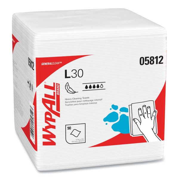 L30 Towels, Quarter Fold, 12.5 x 12, 90 Polypack, 12 Polypacks Carton Online Hot Sale - Image 2
