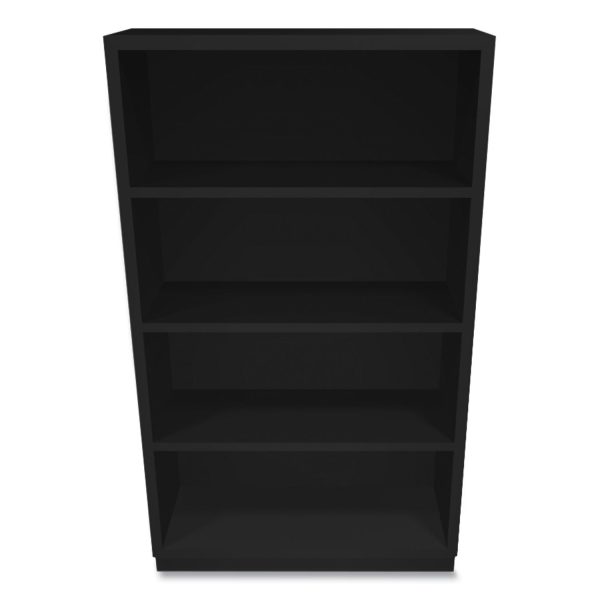 Metal Bookcase, Four-Shelf, 34.5w x 12.63d x 59h, Black Online now - Image 2