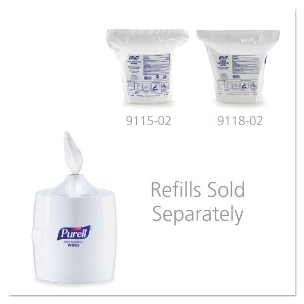 Hand Sanitizer Wipes Wall Mount Dispenser, 1,200 1,500 Wipe Capacity, 13.3 x 11 x 10.88, White Online now - Image 2