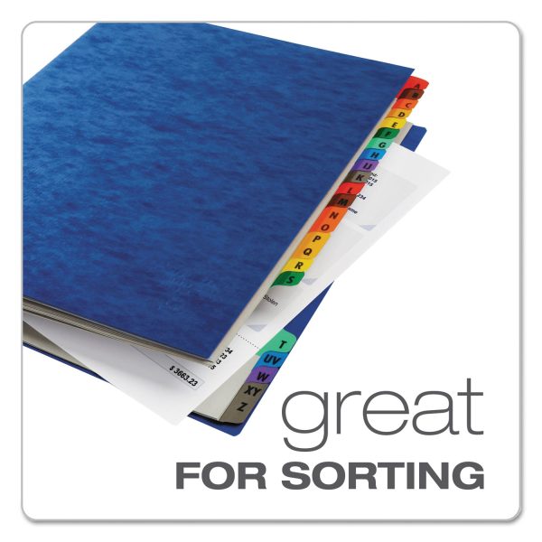 Expanding Desk File, 23 Dividers, Alpha Index, Letter Size, Blue Cover Discount - Image 5