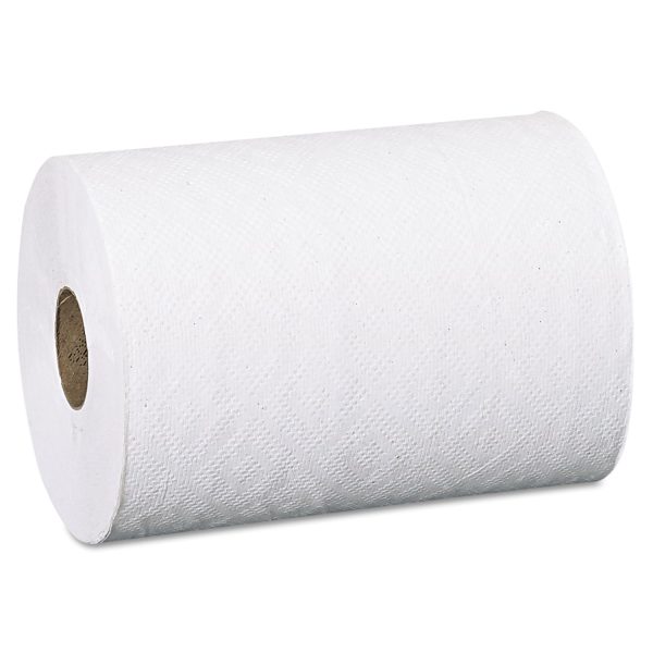 Pacific Blue Basic Nonperforated Paper Towels, 1-Ply, 7.88  x 350 ft, White, 12 Rolls Carton Sale - Image 4