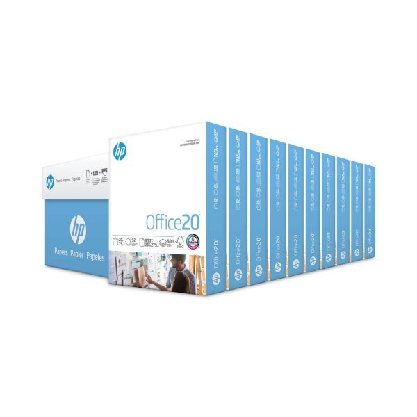 Office20 Paper, 92 Bright, 20 lb Bond Weight, 8.5 x 11, White, 500 Sheets Ream, 10 Reams Carton Discount