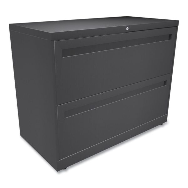 Brigade 700 Series Lateral File, 2 Legal Letter-Size File Drawers, Charcoal, 36  x 18  x 28 Online Hot Sale - Image 3
