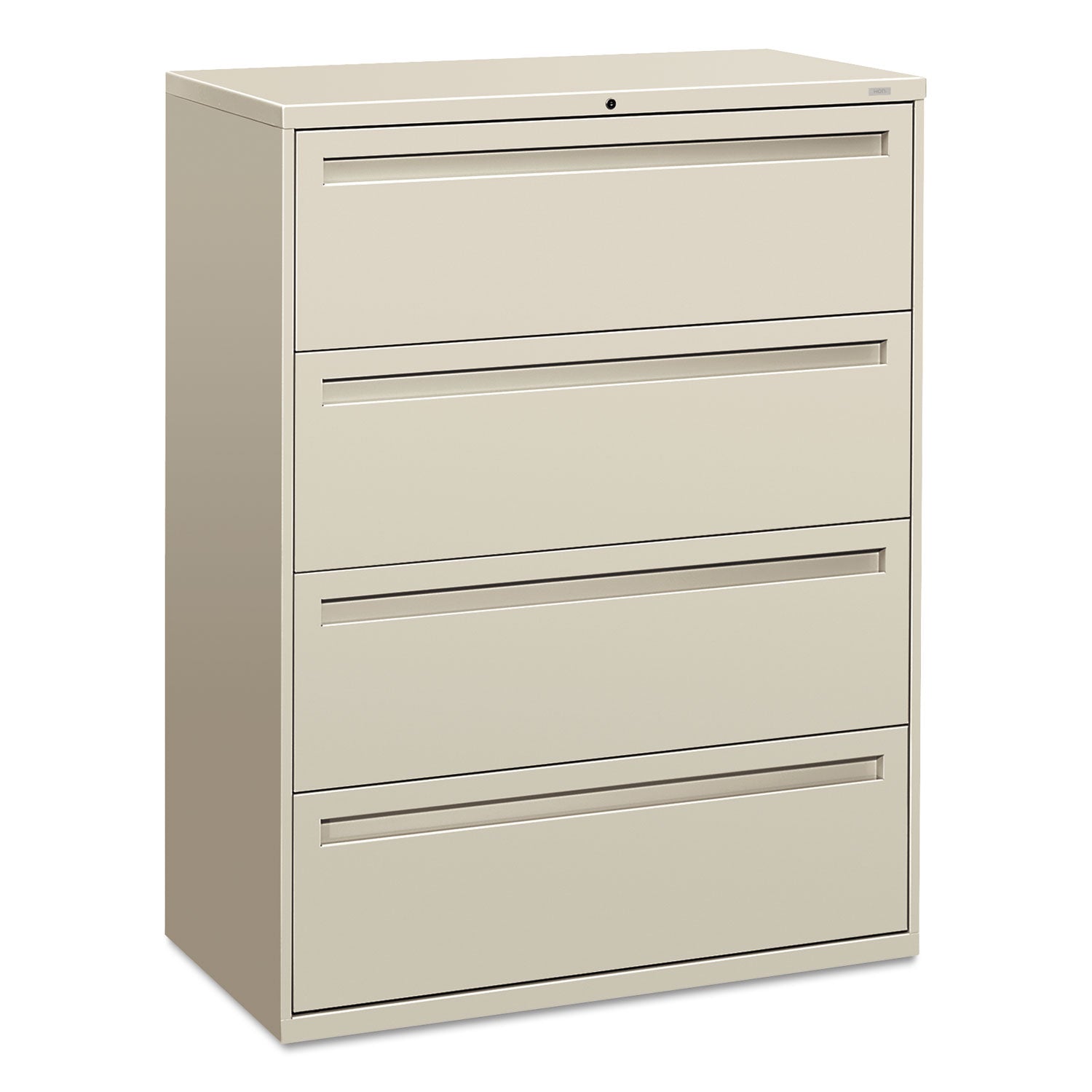 Brigade 700 Series Lateral File, 4 Legal Letter-Size File Drawers, Light Gray, 42  x 18  x 52.5 Online Sale